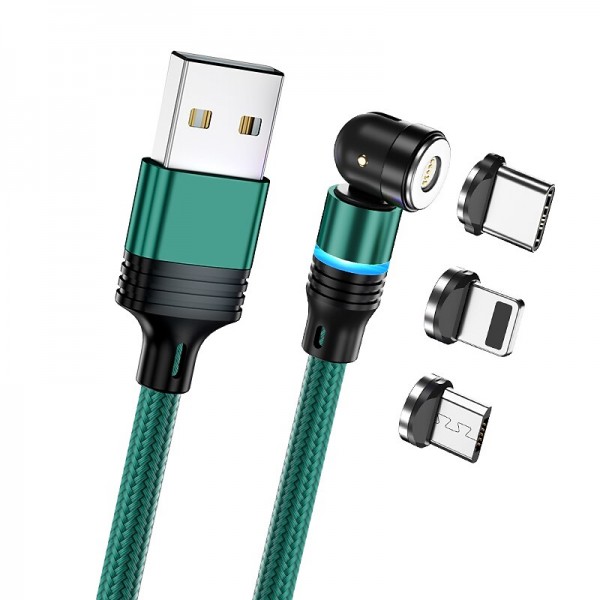 Multi Charging Cable 0.5m(1.5Ft) 3.3ft 6.6ft USB A to Lightning / micro / USB C 2.4 A Charging Cable Fast Charging Nylon Braided 3 in 1 Magnetic For Samsung Xiaomi Huawei Phone Accessory Multi Charging Cable 0.5m(1.5Ft) 3.3ft 6.6ft USB A to Lightning / micro / USB C 2.4 A Charging Cable Fast Charging Nylon Braided 3 in 1 Magnetic For Samsung Xiaomi Huawei Phone Accessory