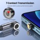 540 Magnetic Cable 3A Fast Charging Micro USB Type C Cable For iPhone Xiaomi Samsung Magnet Charger Phone Data Cord Wire 540 Magnetic Cable 3A Fast Charging Micro USB Type C Cable For iPhone Xiaomi Samsung Magnet Charger Phone Data Cord Wire