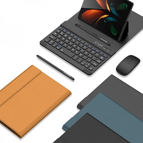 Phone Case For Samsung Galaxy Z Fold 5 Z Fold 4 Z Fold 3 Z Fold 2 Back Cover Bumper Frame Flip with Keyboard Solid Colored PC Phone Case For Samsung Galaxy Z Fold 5 Z Fold 4 Z Fold 3 Z Fold 2 Back Cover Bumper Frame Flip with Keyboard Solid Colored PC