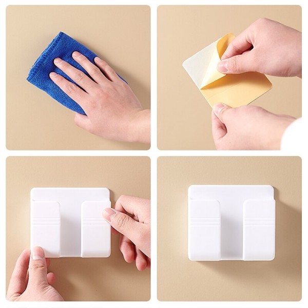 4 Pcs Phone Stand Lightweight Sticky Solid Phone Holder for Home Bedside Compatible with Tablet All Mobile Phone Phone Accessory 4 Pcs Phone Stand Lightweight Sticky Solid Phone Holder for Home Bedside Compatible with Tablet All Mobile Phone Phone Accessory