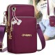 Phone Bag Women&#039;s Fashion Zipper Crossbody Bag Versatile Nylon Storage Bag For Coin &amp; Earphone Portable Card Holder Phone Case For iPhone 14 13 Pro Max 12 Samsung S23 S22 Plus S21 Up to 6.7 Inch