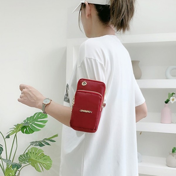 Phone Bag Women&#039;s Fashion Zipper Crossbody Bag Versatile Nylon Storage Bag For Coin &amp; Earphone Portable Card Holder Phone Case For iPhone 14 13 Pro Max 12 Samsung S23 S22 Plus S21 Up to 6.7 Inch