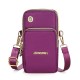 Phone Bag Women&#039;s Fashion Zipper Crossbody Bag Versatile Nylon Storage Bag For Coin &amp; Earphone Portable Card Holder Phone Case For iPhone 14 13 Pro Max 12 Samsung S23 S22 Plus S21 Up to 6.7 Inch