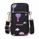 Phone Bag Women&#039;s Fashion Zipper Crossbody Bag Versatile Nylon Storage Bag For Coin &amp; Earphone Portable Card Holder Phone Case For iPhone 14 13 Pro Max 12 Samsung S23 S22 Plus S21 Up to 6.7 Inch