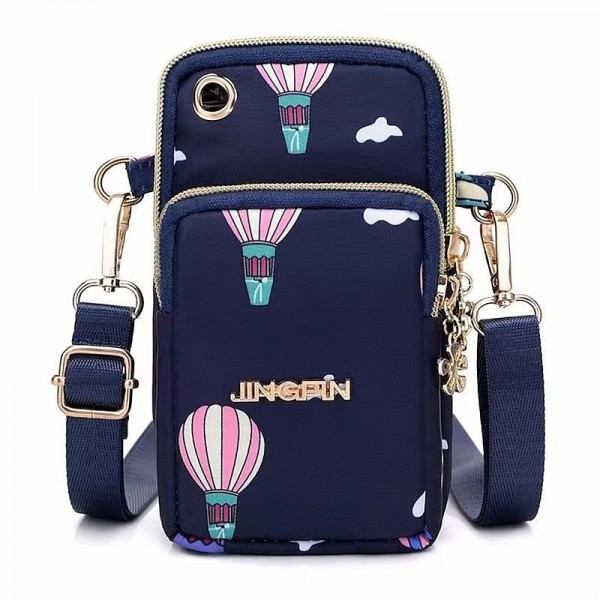 Phone Bag Women&#039;s Fashion Zipper Crossbody Bag Versatile Nylon Storage Bag For Coin &amp; Earphone Portable Card Holder Phone Case For iPhone 14 13 Pro Max 12 Samsung S23 S22 Plus S21 Up to 6.7 Inch