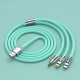 3.3ft 120W 3-In-1 Multi Fast Charging Nylon Braided Cable USB Charger Cord With 3 Different Ports (USB C/Micro/Lightning) 3.3ft 120W 3-In-1 Multi Fast Charging Nylon Braided Cable USB Charger Cord With 3 Different Ports (USB C/Micro/Lightning)