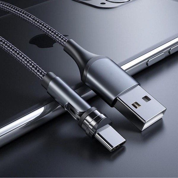 5A Magnetic Multi Charging Cable 3.3ft 6.6ft USB A to Lightning / micro / Type C Fast Charging 3 in 1 540° Rotating Phone Charger Nylon Braided USB Cable For IPhone/Micro USB/Type C Device 5A Magnetic Multi Charging Cable 3.3ft 6.6ft USB A to Lightning / micro / Type C Fast Charging 3 in 1 540° Rotating Phone Charger Nylon Braided USB Cable For IPhone/Micro USB/Type C Device