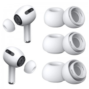 3 Pairs Replacement Ear Tips for Apple Airpods Pro and Airpods Pro 2nd Generation with Noise Reduction Hole Silicone Ear Tips for Airpods Pro Fit in The Charging Case