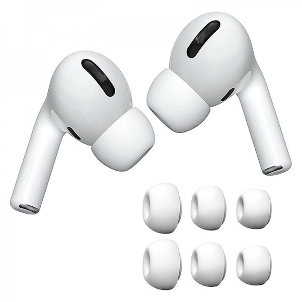 3 Pairs Replacement Ear Tips for Apple Airpods Pro and Airpods Pro 2nd Generation with Noise Reduction Hole Silicone Ear Tips for Airpods Pro Fit in The Charging Case 3 Pairs Replacement Ear Tips for Apple Airpods Pro and Airpods Pro 2nd Generation with Noise Reduction Hole Silicone Ear Tips for Airpods Pro Fit in The Charging Case