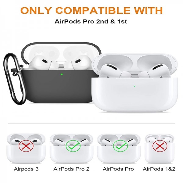 4 in 1 for AirPods Pro 2nd/1st Generation Case Cover 2022/2019 with Cleaner kit&Replacement Eartips(XS/S/M/L)Soft Silicone AirPod Pro Case with Keychain and Lanyard 4 in 1 for AirPods Pro 2nd/1st Generation Case Cover 2022/2019 with Cleaner kit&Replacement Eartips(XS/S/M/L)Soft Silicone AirPod Pro Case with Keychain and Lanyard