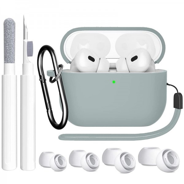 4 in 1 for AirPods Pro 2nd/1st Generation Case Cover 2022/2019 with Cleaner kit&Replacement Eartips(XS/S/M/L)Soft Silicone AirPod Pro Case with Keychain and Lanyard 4 in 1 for AirPods Pro 2nd/1st Generation Case Cover 2022/2019 with Cleaner kit&Replacement Eartips(XS/S/M/L)Soft Silicone AirPod Pro Case with Keychain and Lanyard