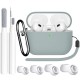 4 in 1 for AirPods Pro 2nd/1st Generation Case Cover 2022/2019 with Cleaner kit&Replacement Eartips(XS/S/M/L)Soft Silicone AirPod Pro Case with Keychain and Lanyard 4 in 1 for AirPods Pro 2nd/1st Generation Case Cover 2022/2019 with Cleaner kit&Replacement Eartips(XS/S/M/L)Soft Silicone AirPod Pro Case with Keychain and Lanyard