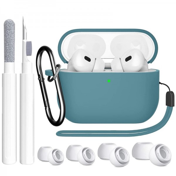 4 in 1 for AirPods Pro 2nd/1st Generation Case Cover 2022/2019 with Cleaner kit&Replacement Eartips(XS/S/M/L)Soft Silicone AirPod Pro Case with Keychain and Lanyard 4 in 1 for AirPods Pro 2nd/1st Generation Case Cover 2022/2019 with Cleaner kit&Replacement Eartips(XS/S/M/L)Soft Silicone AirPod Pro Case with Keychain and Lanyard