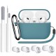 4 in 1 for AirPods Pro 2nd/1st Generation Case Cover 2022/2019 with Cleaner kit&Replacement Eartips(XS/S/M/L)Soft Silicone AirPod Pro Case with Keychain and Lanyard 4 in 1 for AirPods Pro 2nd/1st Generation Case Cover 2022/2019 with Cleaner kit&Replacement Eartips(XS/S/M/L)Soft Silicone AirPod Pro Case with Keychain and Lanyard