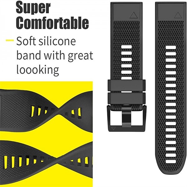 4 Pack Watch Band for Garmin Fenix 7 6 5 Forerunner 955 Solar 945 935 Instinct 2 Epix Approach S62 S60 Marq Descent G1 Quatix 7 Silicone Replacement Strap Quick Fit 22mm Waterproof Adjustable Sport 4 Pack Watch Band for Garmin Fenix 7 6 5 Forerunner 955 Solar 945 935 Instinct 2 Epix Approach S62 S60 Marq Descent G1 Quatix 7 Silicone Replacement Strap Quick Fit 22mm Waterproof Adjustable Sport