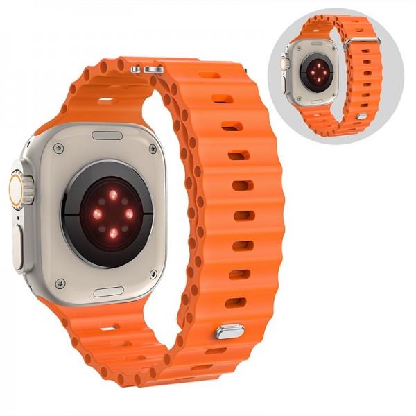 Ocean Band Compatible with Apple Watch band 38mm 40mm 41mm 42mm 44mm 45mm 49mm Waterproof Adjustable Women Men Silicone Strap Replacement Wristband for iwatch Series Ultra 8 7 6 5 4 3 2 1 SE Ocean Band Compatible with Apple Watch band 38mm 40mm 41mm 42mm 44mm 45mm 49mm Waterproof Adjustable Women Men Silicone Strap Replacement Wristband for iwatch Series Ultra 8 7 6 5 4 3 2 1 SE