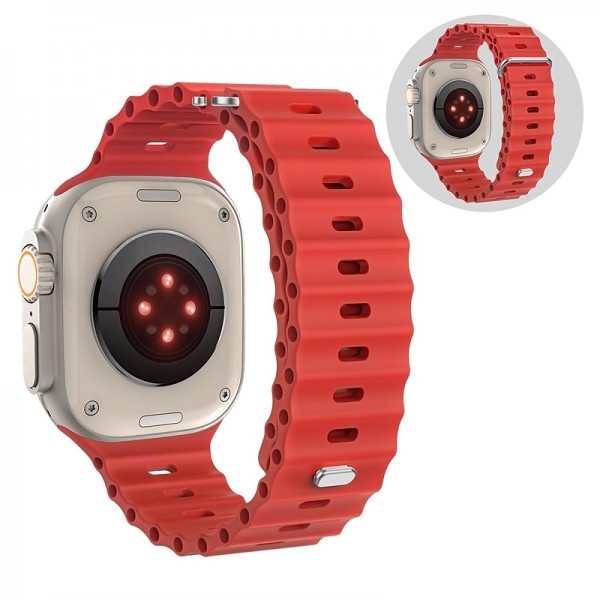 Ocean Band Compatible with Apple Watch band 38mm 40mm 41mm 42mm 44mm 45mm 49mm Waterproof Adjustable Women Men Silicone Strap Replacement Wristband for iwatch Series Ultra 8 7 6 5 4 3 2 1 SE Ocean Band Compatible with Apple Watch band 38mm 40mm 41mm 42mm 44mm 45mm 49mm Waterproof Adjustable Women Men Silicone Strap Replacement Wristband for iwatch Series Ultra 8 7 6 5 4 3 2 1 SE