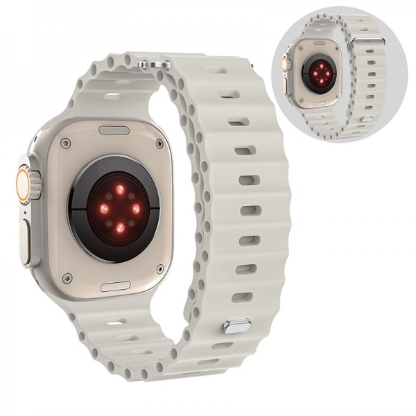 Ocean Band Compatible with Apple Watch band 38mm 40mm 41mm 42mm 44mm 45mm 49mm Waterproof Adjustable Women Men Silicone Strap Replacement Wristband for iwatch Series Ultra 8 7 6 5 4 3 2 1 SE Ocean Band Compatible with Apple Watch band 38mm 40mm 41mm 42mm 44mm 45mm 49mm Waterproof Adjustable Women Men Silicone Strap Replacement Wristband for iwatch Series Ultra 8 7 6 5 4 3 2 1 SE