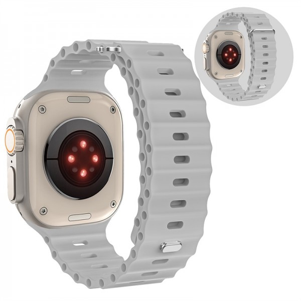 Ocean Band Compatible with Apple Watch band 38mm 40mm 41mm 42mm 44mm 45mm 49mm Waterproof Adjustable Women Men Silicone Strap Replacement Wristband for iwatch Series Ultra 8 7 6 5 4 3 2 1 SE Ocean Band Compatible with Apple Watch band 38mm 40mm 41mm 42mm 44mm 45mm 49mm Waterproof Adjustable Women Men Silicone Strap Replacement Wristband for iwatch Series Ultra 8 7 6 5 4 3 2 1 SE