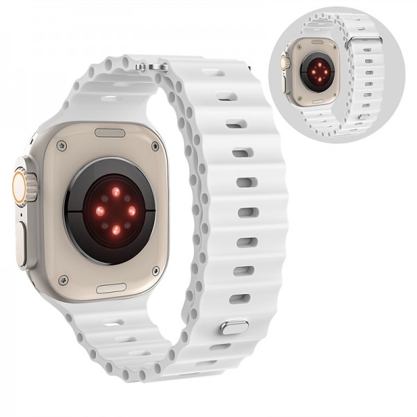 Ocean Band Compatible with Apple Watch band 38mm 40mm 41mm 42mm 44mm 45mm 49mm Waterproof Adjustable Women Men Silicone Strap Replacement Wristband for iwatch Series Ultra 8 7 6 5 4 3 2 1 SE Ocean Band Compatible with Apple Watch band 38mm 40mm 41mm 42mm 44mm 45mm 49mm Waterproof Adjustable Women Men Silicone Strap Replacement Wristband for iwatch Series Ultra 8 7 6 5 4 3 2 1 SE