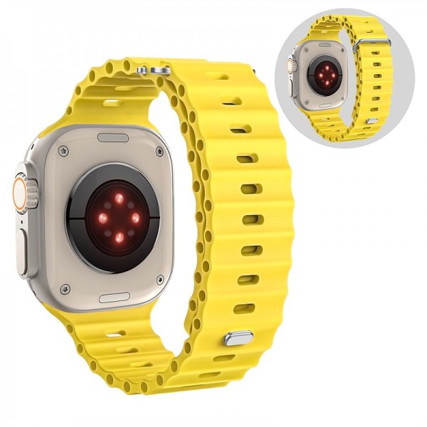 Ocean Band Compatible with Apple Watch band 38mm 40mm 41mm 42mm 44mm 45mm 49mm Waterproof Adjustable Women Men Silicone Strap Replacement Wristband for iwatch Series Ultra 8 7 6 5 4 3 2 1 SE Ocean Band Compatible with Apple Watch band 38mm 40mm 41mm 42mm 44mm 45mm 49mm Waterproof Adjustable Women Men Silicone Strap Replacement Wristband for iwatch Series Ultra 8 7 6 5 4 3 2 1 SE