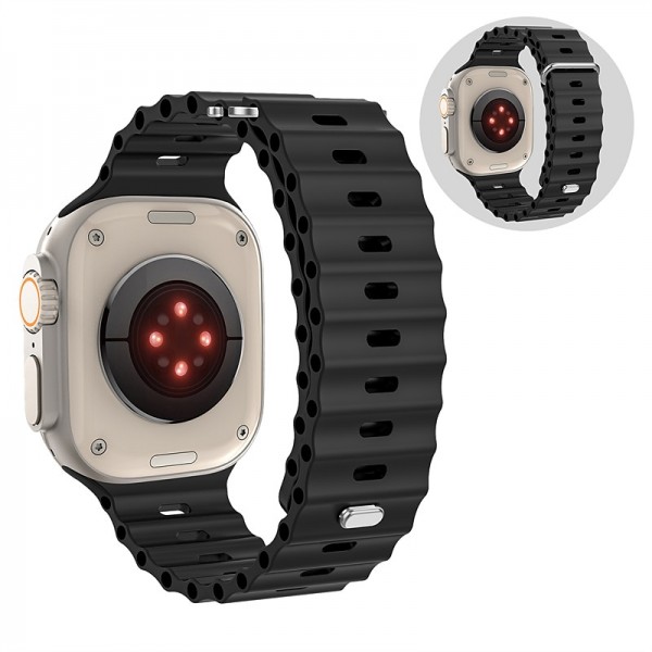 Ocean Band Compatible with Apple Watch band 38mm 40mm 41mm 42mm 44mm 45mm 49mm Waterproof Adjustable Women Men Silicone Strap Replacement Wristband for iwatch Series Ultra 8 7 6 5 4 3 2 1 SE Ocean Band Compatible with Apple Watch band 38mm 40mm 41mm 42mm 44mm 45mm 49mm Waterproof Adjustable Women Men Silicone Strap Replacement Wristband for iwatch Series Ultra 8 7 6 5 4 3 2 1 SE