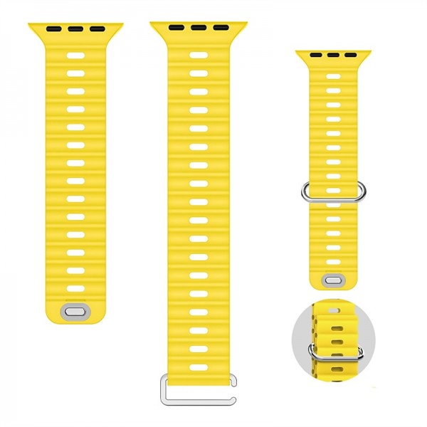 Ocean Band Compatible with Apple Watch band 38mm 40mm 41mm 42mm 44mm 45mm 49mm Waterproof Adjustable Women Men Silicone Strap Replacement Wristband for iwatch Series Ultra 8 7 6 5 4 3 2 1 SE Ocean Band Compatible with Apple Watch band 38mm 40mm 41mm 42mm 44mm 45mm 49mm Waterproof Adjustable Women Men Silicone Strap Replacement Wristband for iwatch Series Ultra 8 7 6 5 4 3 2 1 SE