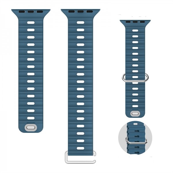 Ocean Band Compatible with Apple Watch band 38mm 40mm 41mm 42mm 44mm 45mm 49mm Waterproof Adjustable Women Men Silicone Strap Replacement Wristband for iwatch Series Ultra 8 7 6 5 4 3 2 1 SE Ocean Band Compatible with Apple Watch band 38mm 40mm 41mm 42mm 44mm 45mm 49mm Waterproof Adjustable Women Men Silicone Strap Replacement Wristband for iwatch Series Ultra 8 7 6 5 4 3 2 1 SE