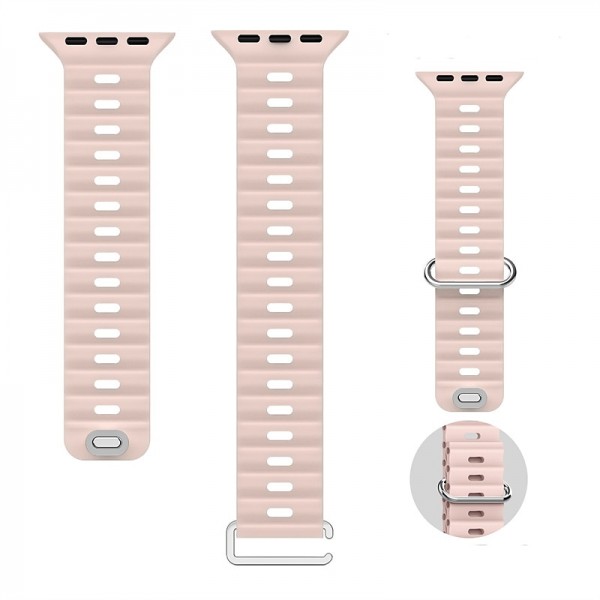 Ocean Band Compatible with Apple Watch band 38mm 40mm 41mm 42mm 44mm 45mm 49mm Waterproof Adjustable Women Men Silicone Strap Replacement Wristband for iwatch Series Ultra 8 7 6 5 4 3 2 1 SE Ocean Band Compatible with Apple Watch band 38mm 40mm 41mm 42mm 44mm 45mm 49mm Waterproof Adjustable Women Men Silicone Strap Replacement Wristband for iwatch Series Ultra 8 7 6 5 4 3 2 1 SE