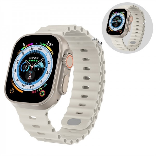 Ocean Band Compatible with Apple Watch band 38mm 40mm 41mm 42mm 44mm 45mm 49mm Waterproof Adjustable Women Men Silicone Strap Replacement Wristband for iwatch Series Ultra 8 7 6 5 4 3 2 1 SE Ocean Band Compatible with Apple Watch band 38mm 40mm 41mm 42mm 44mm 45mm 49mm Waterproof Adjustable Women Men Silicone Strap Replacement Wristband for iwatch Series Ultra 8 7 6 5 4 3 2 1 SE