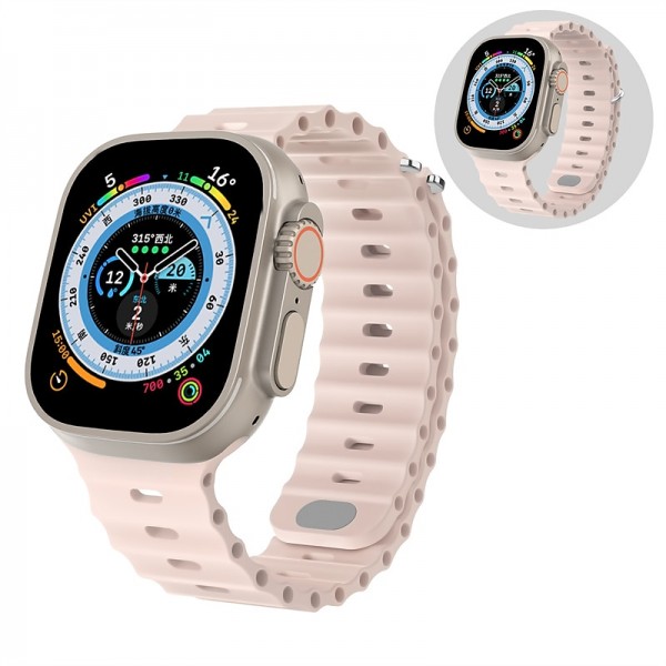 Ocean Band Compatible with Apple Watch band 38mm 40mm 41mm 42mm 44mm 45mm 49mm Waterproof Adjustable Women Men Silicone Strap Replacement Wristband for iwatch Series Ultra 8 7 6 5 4 3 2 1 SE Ocean Band Compatible with Apple Watch band 38mm 40mm 41mm 42mm 44mm 45mm 49mm Waterproof Adjustable Women Men Silicone Strap Replacement Wristband for iwatch Series Ultra 8 7 6 5 4 3 2 1 SE