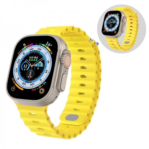 Ocean Band Compatible with Apple Watch band 38mm 40mm 41mm 42mm 44mm 45mm 49mm Waterproof Adjustable Women Men Silicone Strap Replacement Wristband for iwatch Series Ultra 8 7 6 5 4 3 2 1 SE Ocean Band Compatible with Apple Watch band 38mm 40mm 41mm 42mm 44mm 45mm 49mm Waterproof Adjustable Women Men Silicone Strap Replacement Wristband for iwatch Series Ultra 8 7 6 5 4 3 2 1 SE