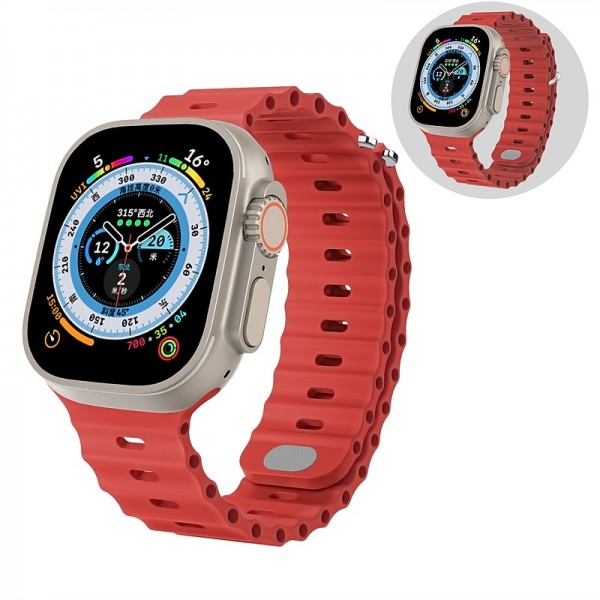 Ocean Band Compatible with Apple Watch band 38mm 40mm 41mm 42mm 44mm 45mm 49mm Waterproof Adjustable Women Men Silicone Strap Replacement Wristband for iwatch Series Ultra 8 7 6 5 4 3 2 1 SE Ocean Band Compatible with Apple Watch band 38mm 40mm 41mm 42mm 44mm 45mm 49mm Waterproof Adjustable Women Men Silicone Strap Replacement Wristband for iwatch Series Ultra 8 7 6 5 4 3 2 1 SE