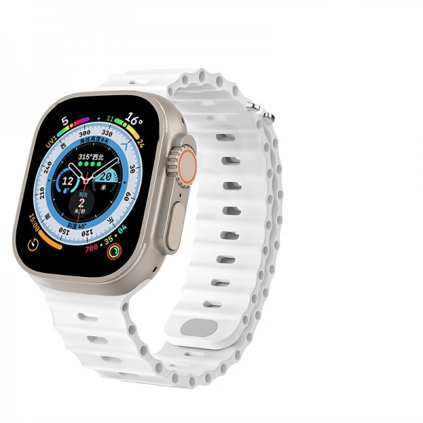 Ocean Band Compatible with Apple Watch band 38mm 40mm 41mm 42mm 44mm 45mm 49mm Waterproof Adjustable Women Men Silicone Strap Replacement Wristband for iwatch Series Ultra 8 7 6 5 4 3 2 1 SE Ocean Band Compatible with Apple Watch band 38mm 40mm 41mm 42mm 44mm 45mm 49mm Waterproof Adjustable Women Men Silicone Strap Replacement Wristband for iwatch Series Ultra 8 7 6 5 4 3 2 1 SE
