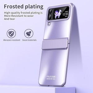 Phone Case For Samsung Galaxy Z Flip 5 Z Flip 4 Z Flip 3 Full Body Case Shockproof Solid Colored Aluminum Alloy Phone Case For Samsung Galaxy Z Flip 5 Z Flip 4 Z Flip 3 Full Body Case Shockproof Solid Colored Aluminum Alloy