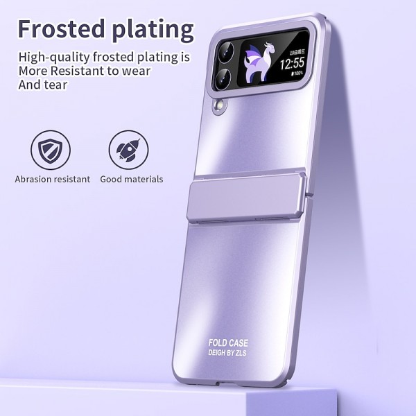 Phone Case For Samsung Galaxy Z Flip 5 Z Flip 4 Z Flip 3 Full Body Case Shockproof Solid Colored Aluminum Alloy Phone Case For Samsung Galaxy Z Flip 5 Z Flip 4 Z Flip 3 Full Body Case Shockproof Solid Colored Aluminum Alloy