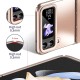 Phone Case For Samsung Galaxy Z Flip 5 Z Flip 4 Z Flip 3 Full Body Case Shockproof Solid Colored Aluminum Alloy Phone Case For Samsung Galaxy Z Flip 5 Z Flip 4 Z Flip 3 Full Body Case Shockproof Solid Colored Aluminum Alloy