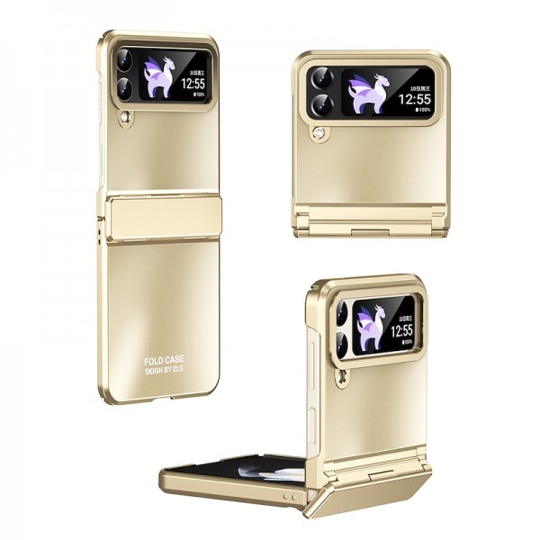 Phone Case For Samsung Galaxy Z Flip 5 Z Flip 4 Z Flip 3 Full Body Case Shockproof Solid Colored Aluminum Alloy Phone Case For Samsung Galaxy Z Flip 5 Z Flip 4 Z Flip 3 Full Body Case Shockproof Solid Colored Aluminum Alloy