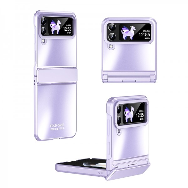 Phone Case For Samsung Galaxy Z Flip 5 Z Flip 4 Z Flip 3 Full Body Case Shockproof Solid Colored Aluminum Alloy Phone Case For Samsung Galaxy Z Flip 5 Z Flip 4 Z Flip 3 Full Body Case Shockproof Solid Colored Aluminum Alloy