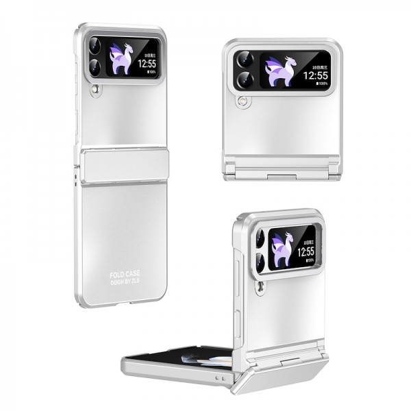Phone Case For Samsung Galaxy Z Flip 5 Z Flip 4 Z Flip 3 Full Body Case Shockproof Solid Colored Aluminum Alloy Phone Case For Samsung Galaxy Z Flip 5 Z Flip 4 Z Flip 3 Full Body Case Shockproof Solid Colored Aluminum Alloy