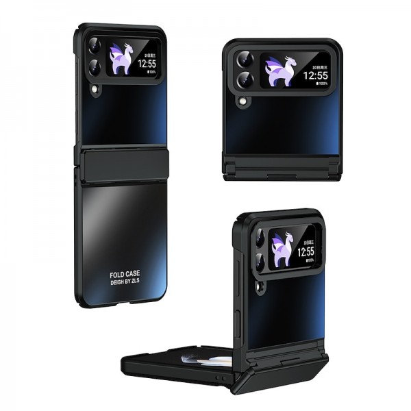 Phone Case For Samsung Galaxy Z Flip 5 Z Flip 4 Z Flip 3 Full Body Case Shockproof Solid Colored Aluminum Alloy Phone Case For Samsung Galaxy Z Flip 5 Z Flip 4 Z Flip 3 Full Body Case Shockproof Solid Colored Aluminum Alloy