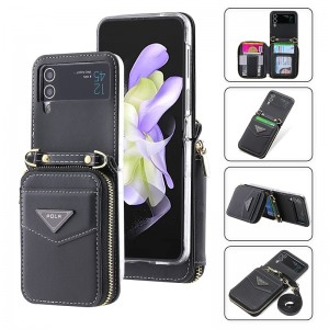 Phone Case For Samsung Galaxy Z Flip 5 Z Flip 4 Z Flip 3 Wallet Case Portable Zipper Card Slot Solid Colored PC PU Leather Phone Case For Samsung Galaxy Z Flip 5 Z Flip 4 Z Flip 3 Wallet Case Portable Zipper Card Slot Solid Colored PC PU Leather