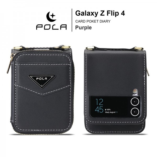 Phone Case For Samsung Galaxy Z Flip 5 Z Flip 4 Z Flip 3 Wallet Case Portable Zipper Card Slot Solid Colored PC PU Leather Phone Case For Samsung Galaxy Z Flip 5 Z Flip 4 Z Flip 3 Wallet Case Portable Zipper Card Slot Solid Colored PC PU Leather