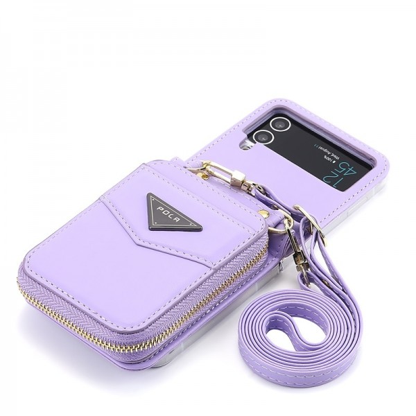Phone Case For Samsung Galaxy Z Flip 5 Z Flip 4 Z Flip 3 Wallet Case Portable Zipper Card Slot Solid Colored PC PU Leather Phone Case For Samsung Galaxy Z Flip 5 Z Flip 4 Z Flip 3 Wallet Case Portable Zipper Card Slot Solid Colored PC PU Leather