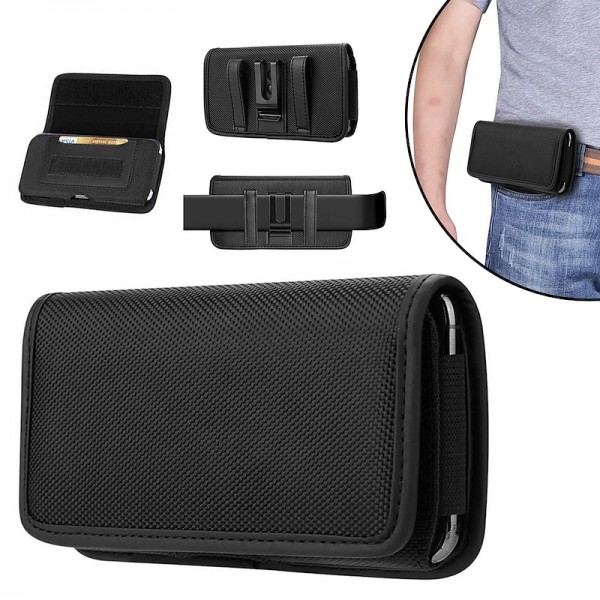 Phone Holster Case Nylon Cell Phone Belt Clip 4.7-6.8inch Pouch Carrying Case Waist Bag For iPhone 13 12 Samsung Galaxy Phone Holster Case Nylon Cell Phone Belt Clip 4.7-6.8inch Pouch Carrying Case Waist Bag For iPhone 13 12 Samsung Galaxy