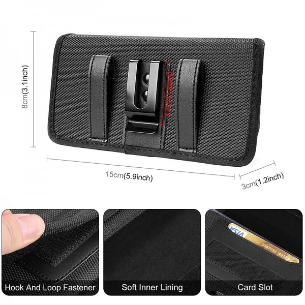 Phone Holster Case Nylon Cell Phone Belt Clip 4.7-6.8inch Pouch Carrying Case Waist Bag For iPhone 13 12 Samsung Galaxy Phone Holster Case Nylon Cell Phone Belt Clip 4.7-6.8inch Pouch Carrying Case Waist Bag For iPhone 13 12 Samsung Galaxy