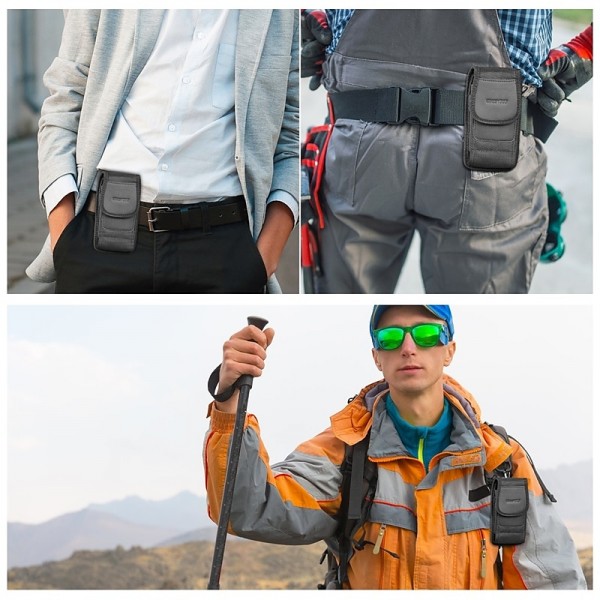 Phone Holster Case Nylon Cell Phone Belt Clip 4.7-6.8inch Pouch Carrying Case Waist Bag For iPhone 13 12 Samsung Galaxy Phone Holster Case Nylon Cell Phone Belt Clip 4.7-6.8inch Pouch Carrying Case Waist Bag For iPhone 13 12 Samsung Galaxy