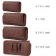 Men Genuine Leather Waist Pack Thick Cowhide Waist Bags Functional Leather Shoulder Bag  Mini Travel Chest Bag Phone Pack