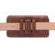 Men Genuine Leather Waist Pack Thick Cowhide Waist Bags Functional Leather Shoulder Bag  Mini Travel Chest Bag Phone Pack