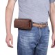 Men Genuine Leather Waist Pack Thick Cowhide Waist Bags Functional Leather Shoulder Bag  Mini Travel Chest Bag Phone Pack